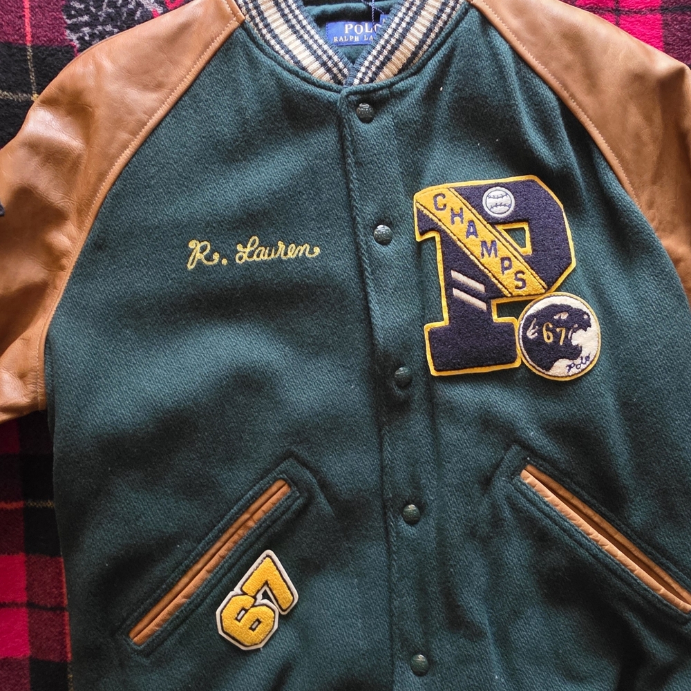 Polo Ralph Lauren Varsity Jacket and Beanie Set - Picture 6 of 6